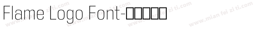 Flame Logo Font字体转换